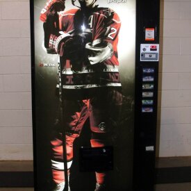 Backlit Pepsi Machine